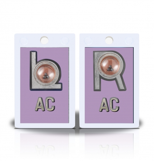 2" Height Non Sticky Positioning Xray Markers- Lilac Solid Color